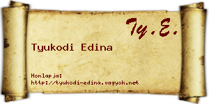Tyukodi Edina névjegykártya